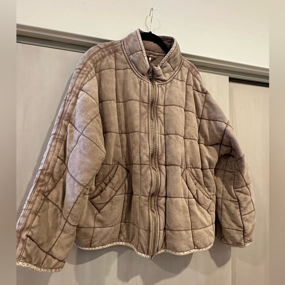 Free People Dolman Quilted Knit Jacket